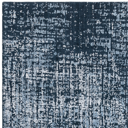Petrol Blue Torino Hand-Tufted Wool & Viscose Rug