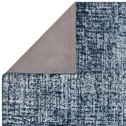 Petrol Blue Torino Hand-Tufted Wool & Viscose Rug