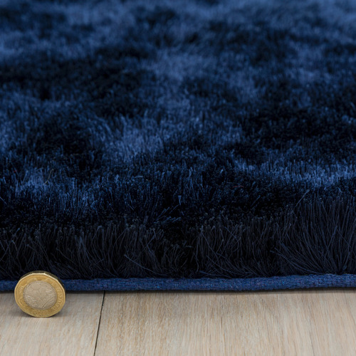 Navy Whisper Table-Tufted Rug