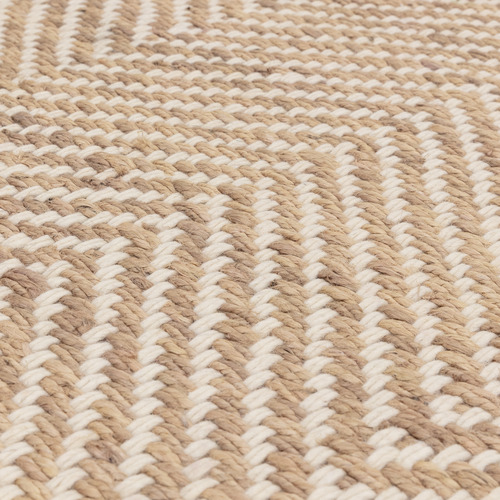 Sand Vigo Flat Weave Wool-Blend Rug
