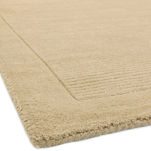 Beige York Hand-Woven Wool Rug