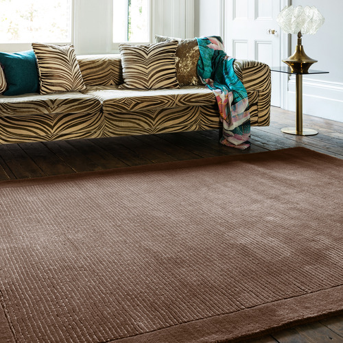 Chocolate York Hand-Woven Wool Rug