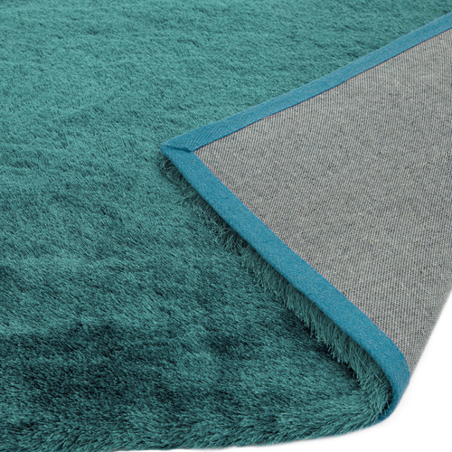 Dark Teal Whisper Table-Tufted Rug