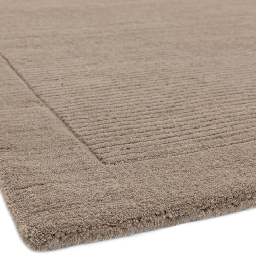 Taupe York Hand-Woven Wool Rug