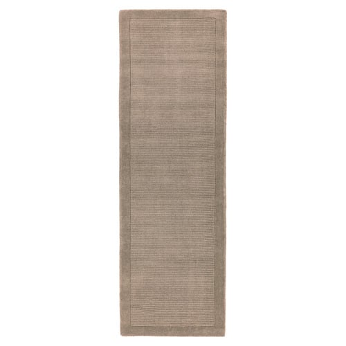 Taupe York Hand-Woven Wool Runner
