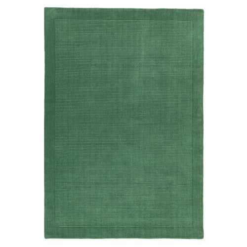 Forest Green York Hand-Woven Wool Rug