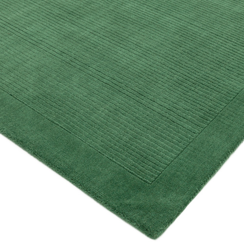Forest Green York Hand-Woven Wool Rug