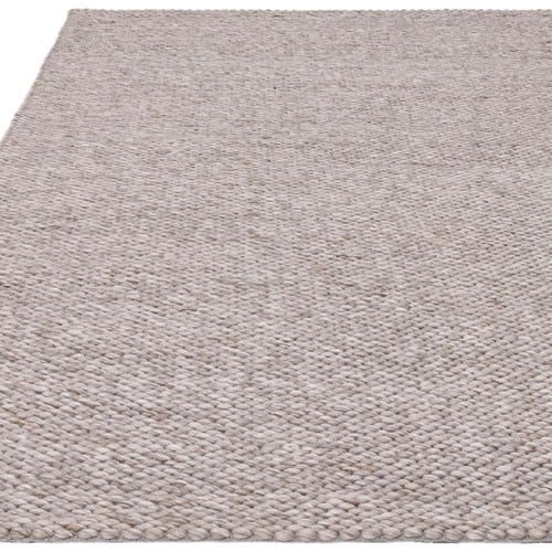 Charcoal Zander Hand-Woven Wool-Blend Rug