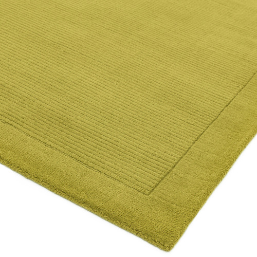 Green York Hand-Woven Wool Rug