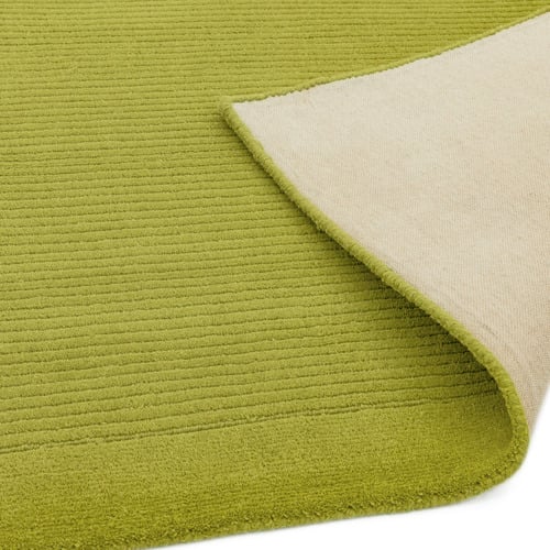 Green York Hand-Woven Wool Rug