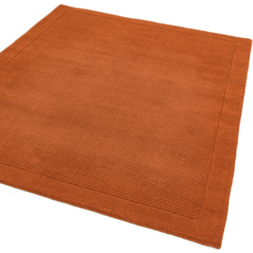 Terracotta York Hand-Woven Wool Rug
