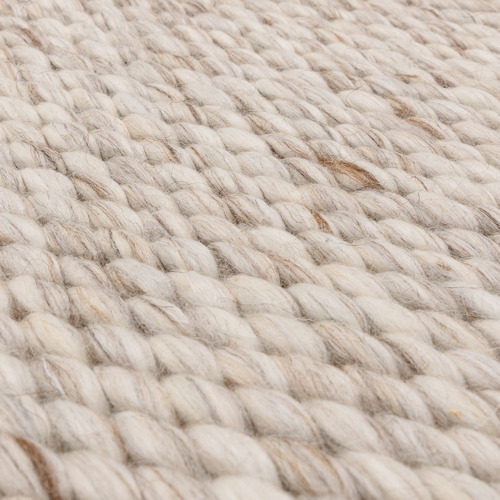Oyster Zander Hand-Woven Wool-Blend Rug