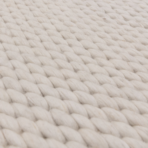 Ivory Zander Hand-Woven Wool-Blend Rug