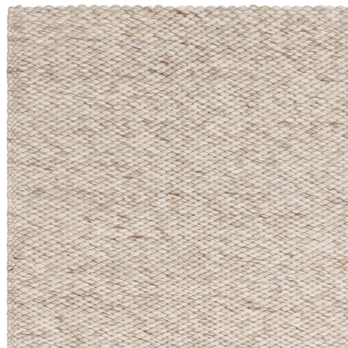 Oyster Zander Hand-Woven Wool-Blend Rug