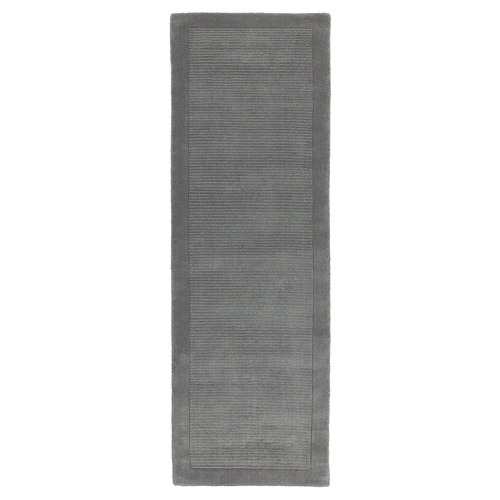 Grey York Hand-Woven Wool Runner