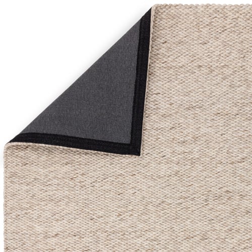 Oyster Zander Hand-Woven Wool-Blend Rug