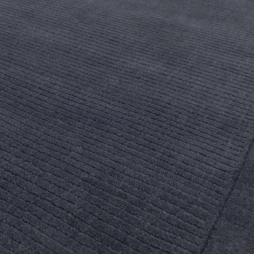 Navy York Hand-Woven Wool Rug