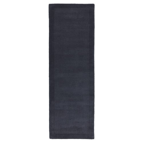 Navy York Hand-Woven Wool Runner
