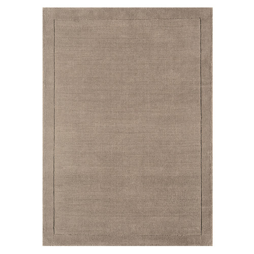 Taupe York Hand-Woven Wool Rug