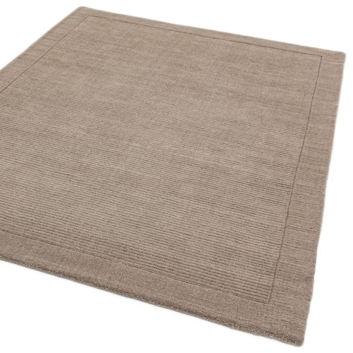 Taupe York Hand-Woven Wool Rug