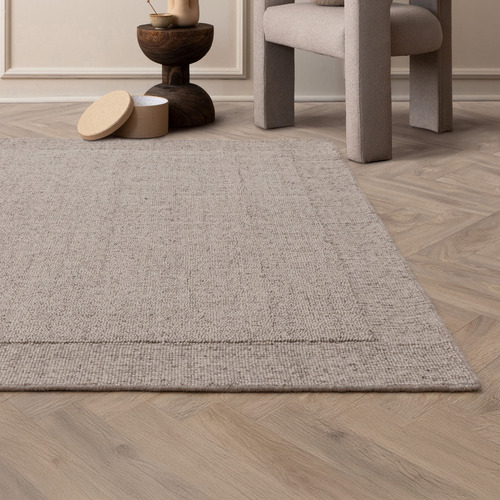 Beige Larson Hand-Tufted Wool Rug