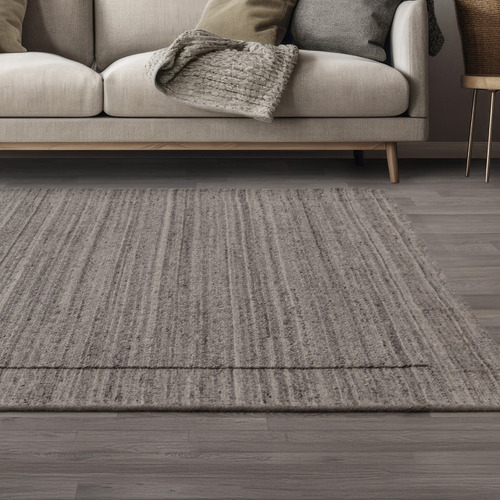 Charcoal Larson Hand-Tufted Wool Rug