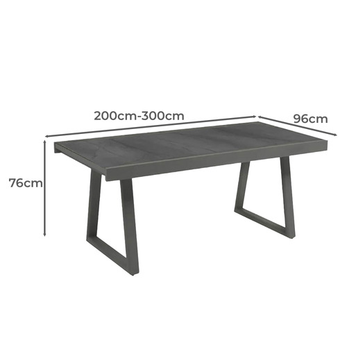 Verona Extendable Outdoor Dining Table