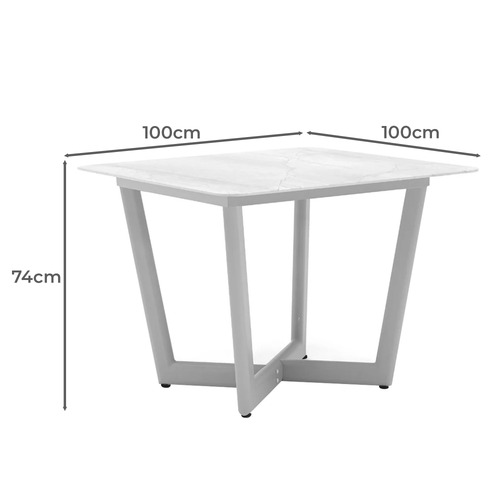 Verona Square Outdoor Dining Table