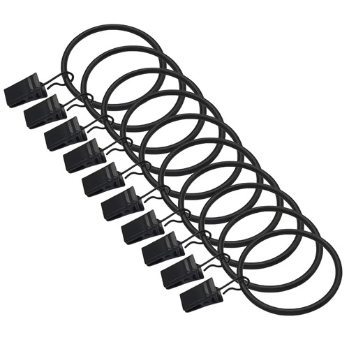 Innov Drape Steel Curtain Rings with Clip