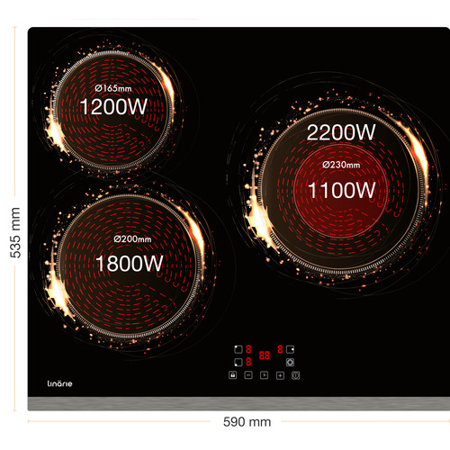 Black Nice Induction Cooktop