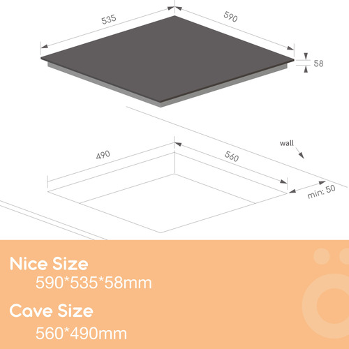 Black Nice Induction Cooktop