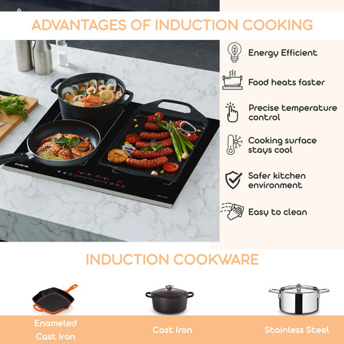 Black Cannes Induction Cooktop