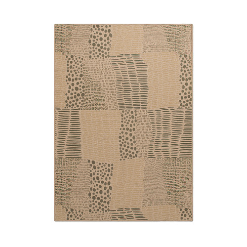 Green Quilt Machine Washable Rug