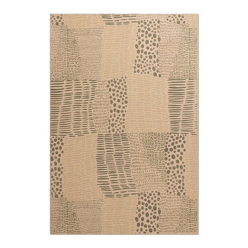 Green Quilt Machine Washable Rug