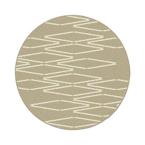 Bone Resonant Machine Washable Round Rug