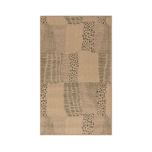 Green Quilt Machine Washable Rug