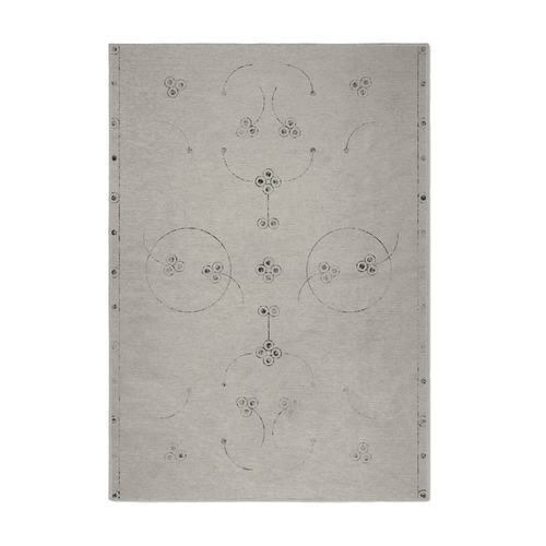 Cream Philosophy Machine Washable Rug