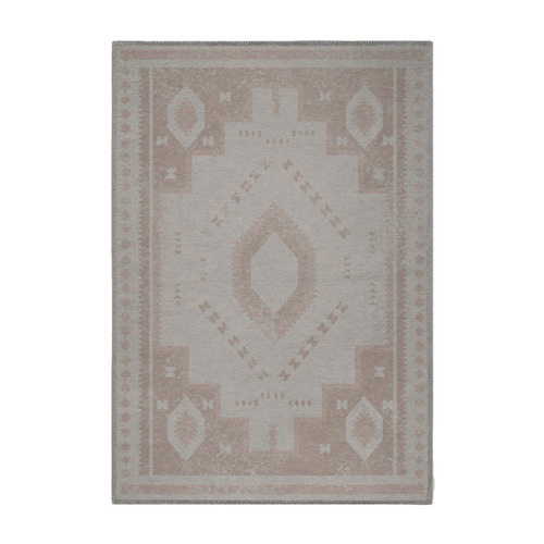 Beige Obscured Machine Washable Floor Mat