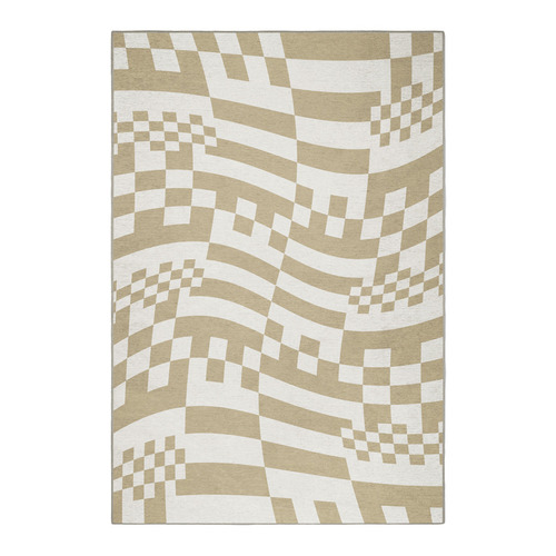 Beige Win Machine Washable Rug