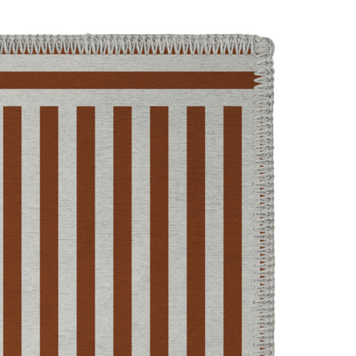 Brown Plinth Machine Washable Rug