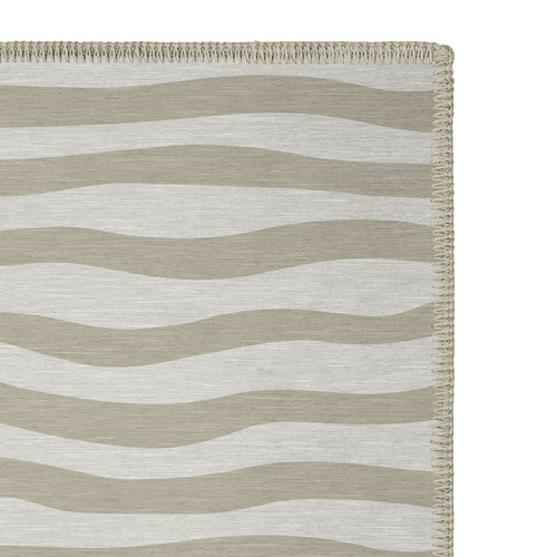 Bone Billow Machine Washable Rug