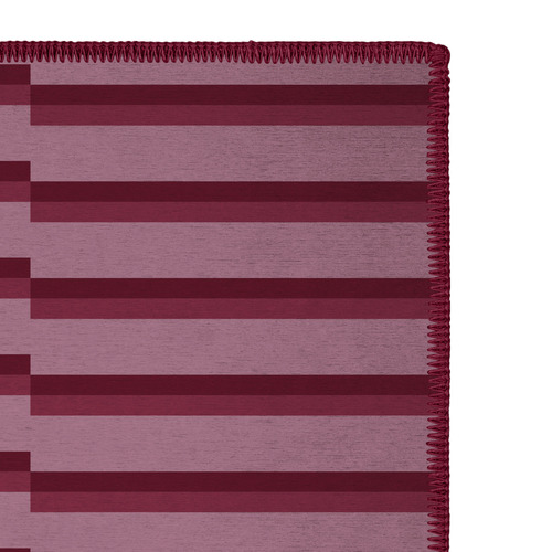 Dark Pink Carrel Machine Washable Rug