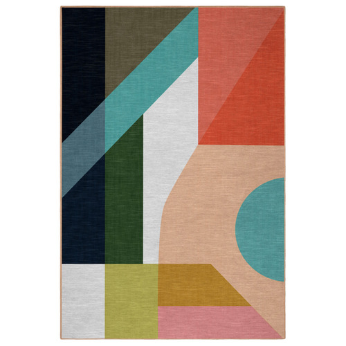 Watermelon View Machine Washable Rug