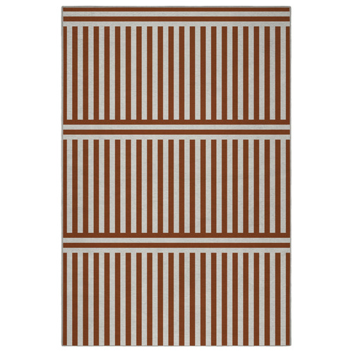 Brown Plinth Machine Washable Rug