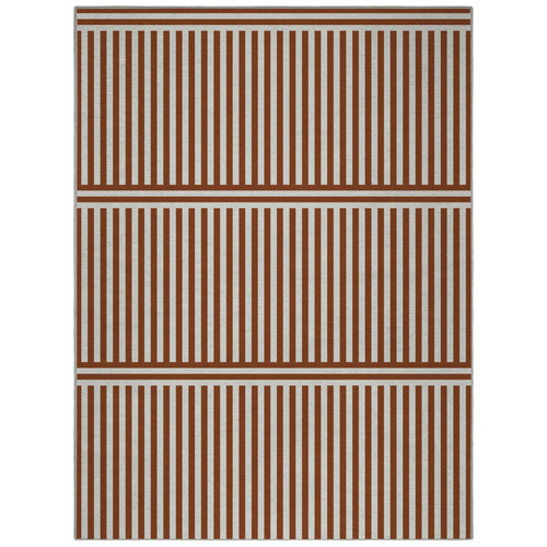 Brown Plinth Machine Washable Rug