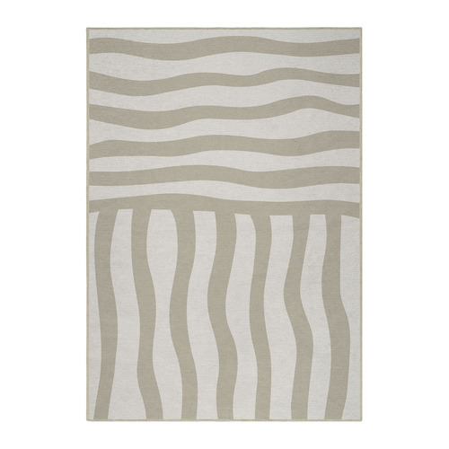 Bone Billow Machine Washable Rug