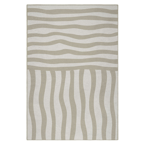 Bone Billow Machine Washable Rug