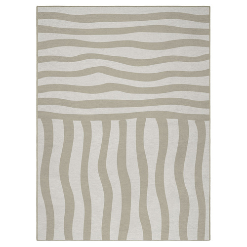 Bone Billow Machine Washable Rug