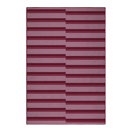 Dark Pink Carrel Machine Washable Rug