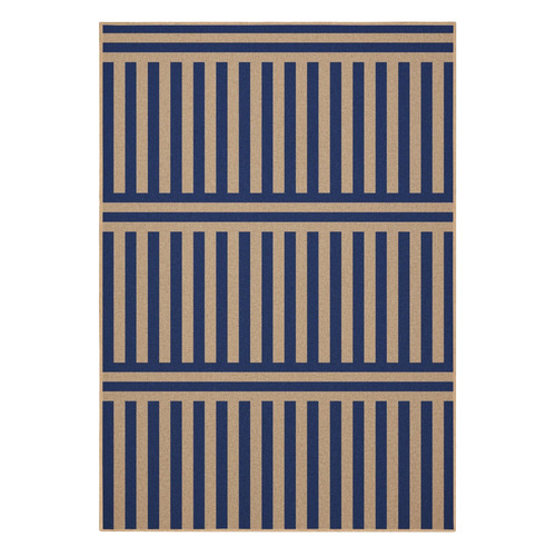 Royal Blue Plinth Machine Washable Rug